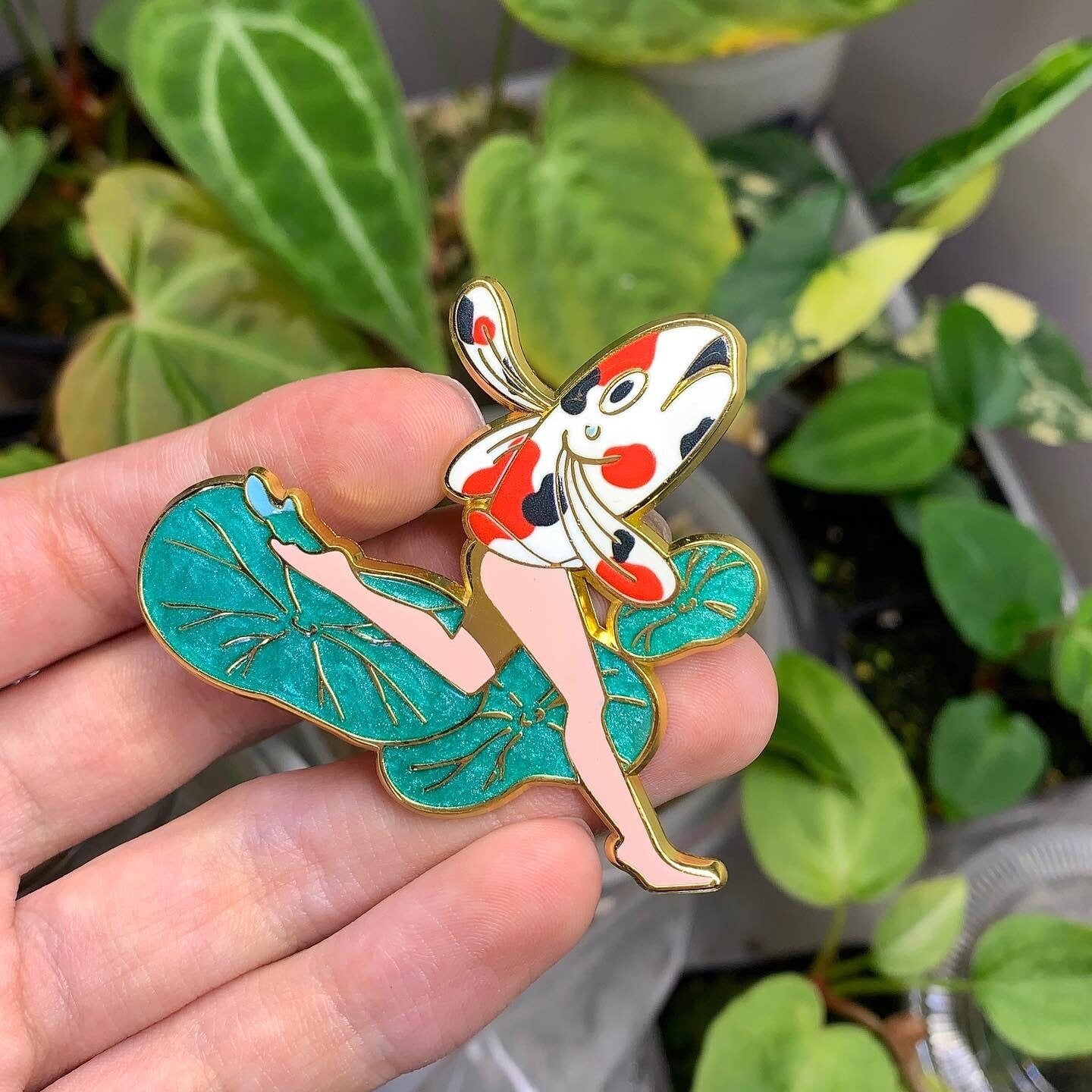 Reverse Merfolk Pin (Koi)
