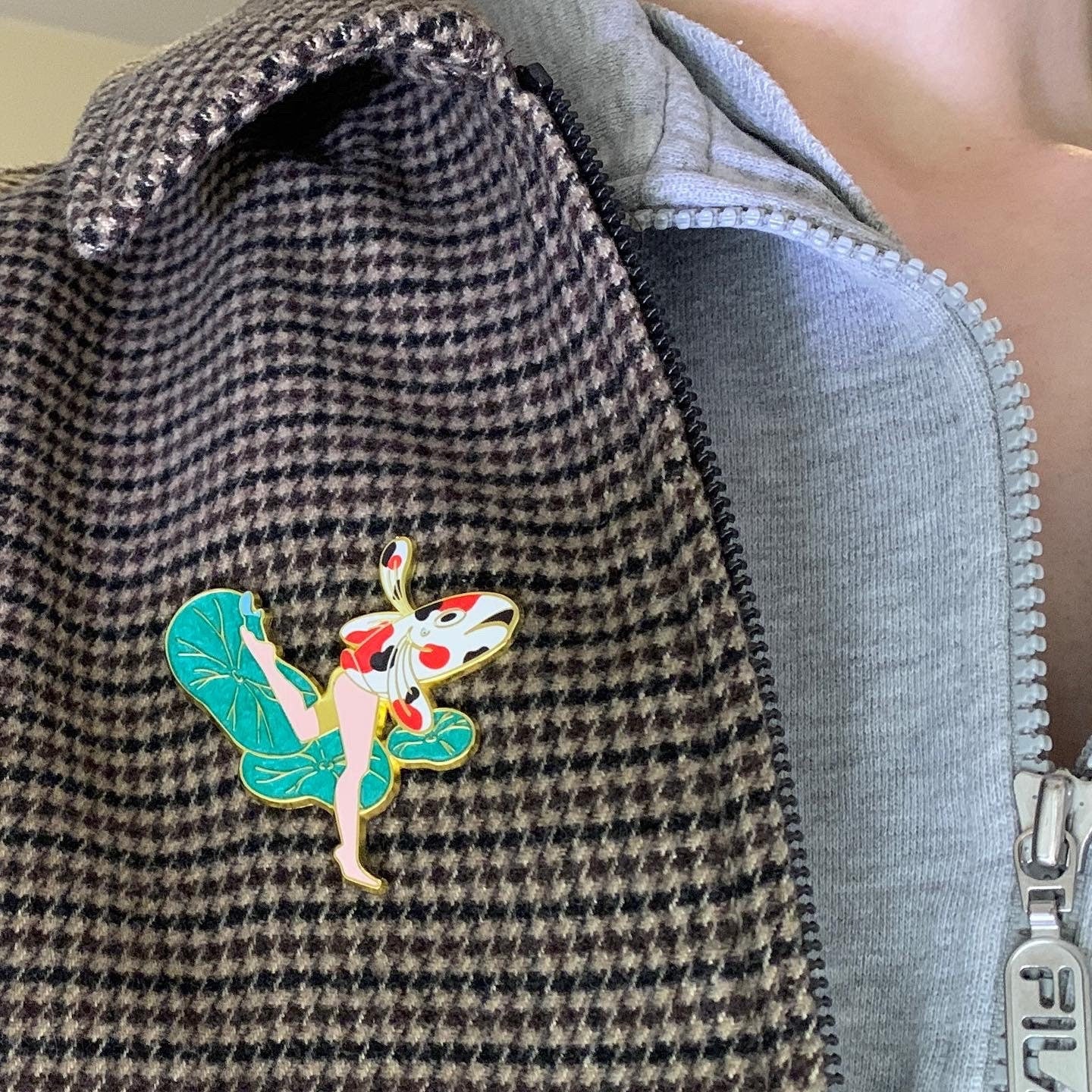 Reverse Merfolk Pin (Koi)