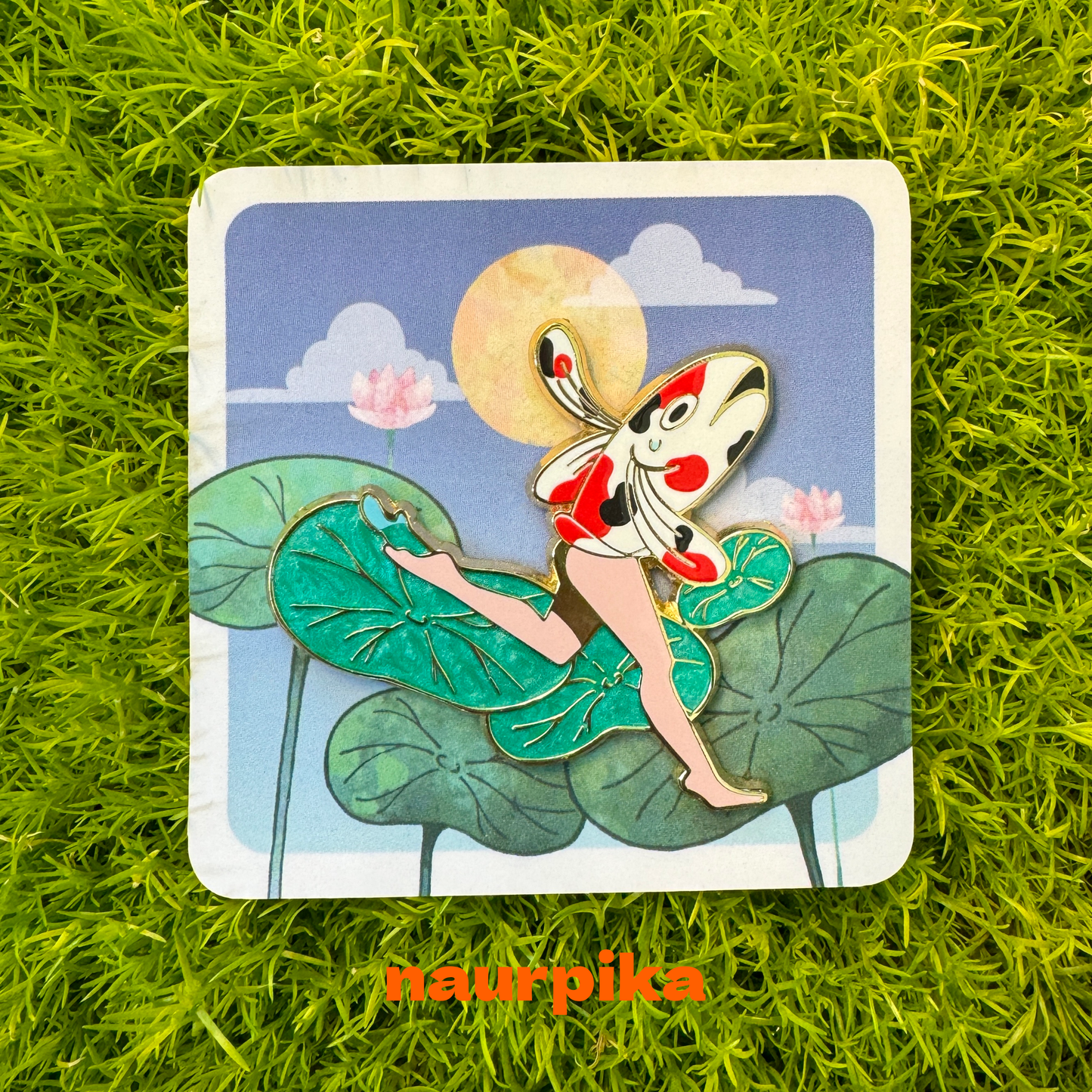 Reverse Merfolk Pin (Koi)