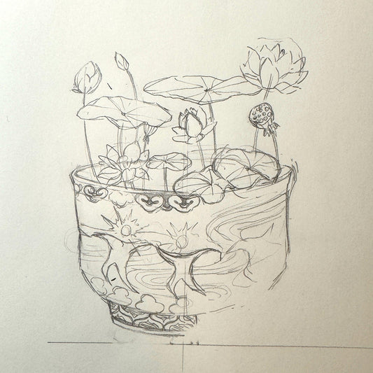 Howl’s Moving Castle Star Children Porcelain Lotus Bowl Sticker 3”