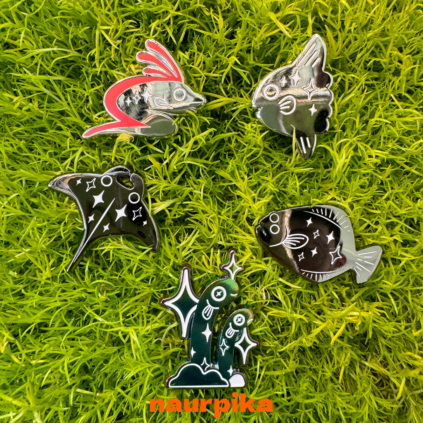 Enamel Pin Blindbox | Under the Sea Marine Fish Friends (4 pins+1 rare)