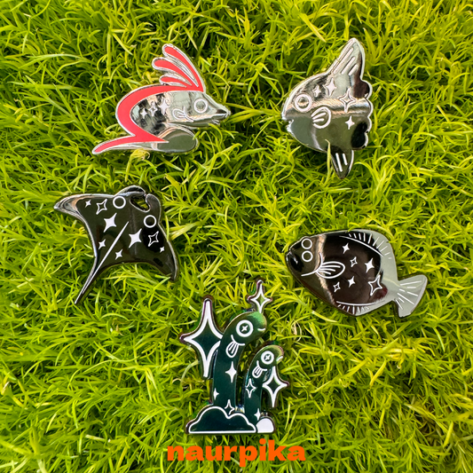 Starry Fish Friends Series 1 | Enamel Pin Blindbag (4 pins+1 rare)