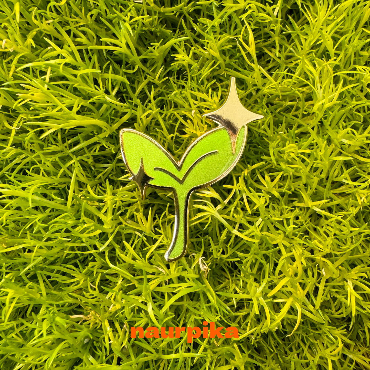 Plant Enamel Pin Set: Sparkling Monstera Albo, Sparkling Alocasia Frydek Variegated, Sparkling Sprout Pin (3 pins)