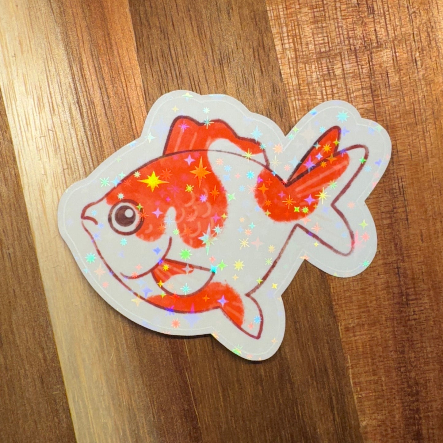 Goldfish Sticker GLOSSY or HOLOGRAPHIC