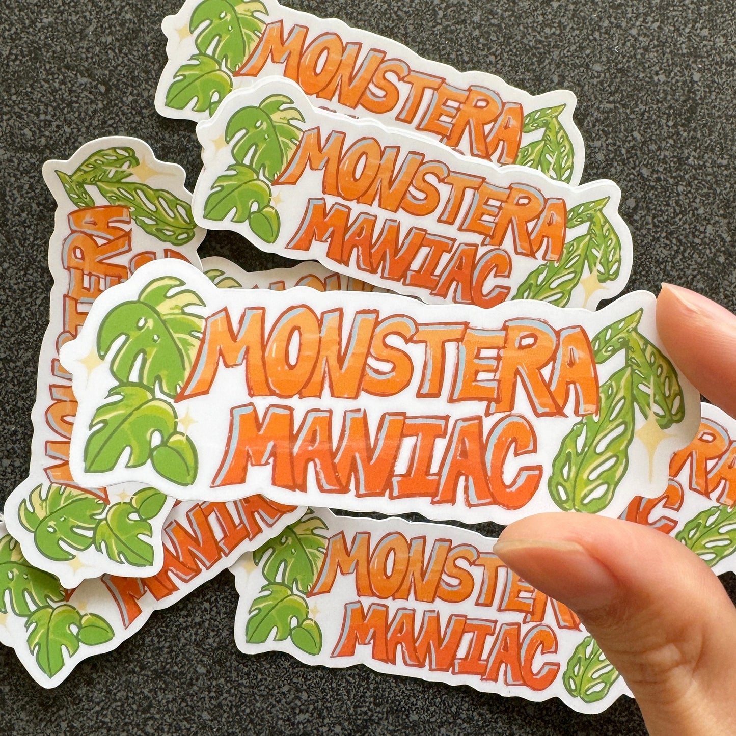 Monstera Maniac Sticker 3.5”