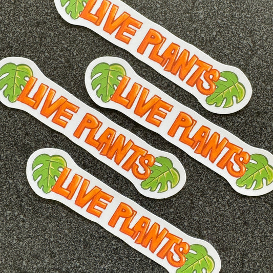 Live Plants Sticker 4.75”