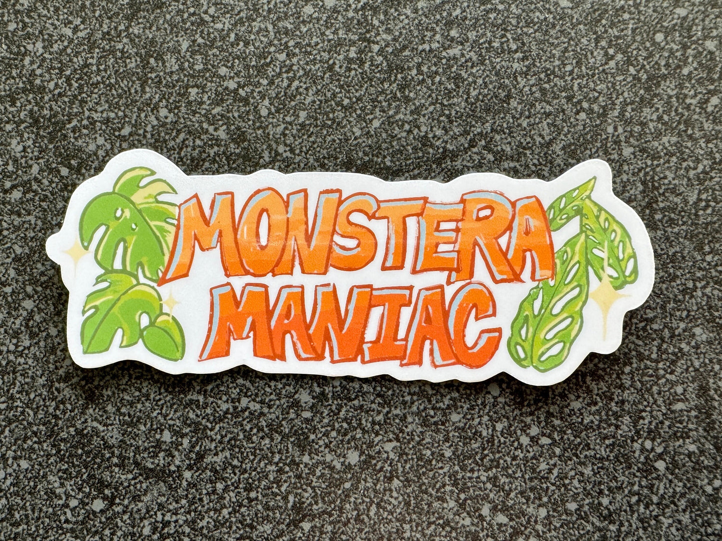 Monstera Maniac Sticker 3.5”