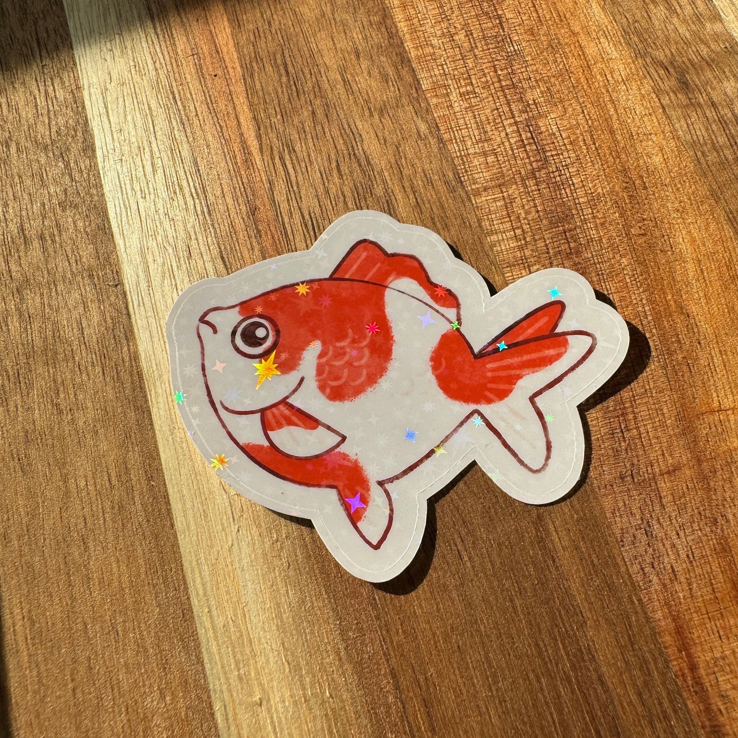 Goldfish Sticker GLOSSY or HOLOGRAPHIC