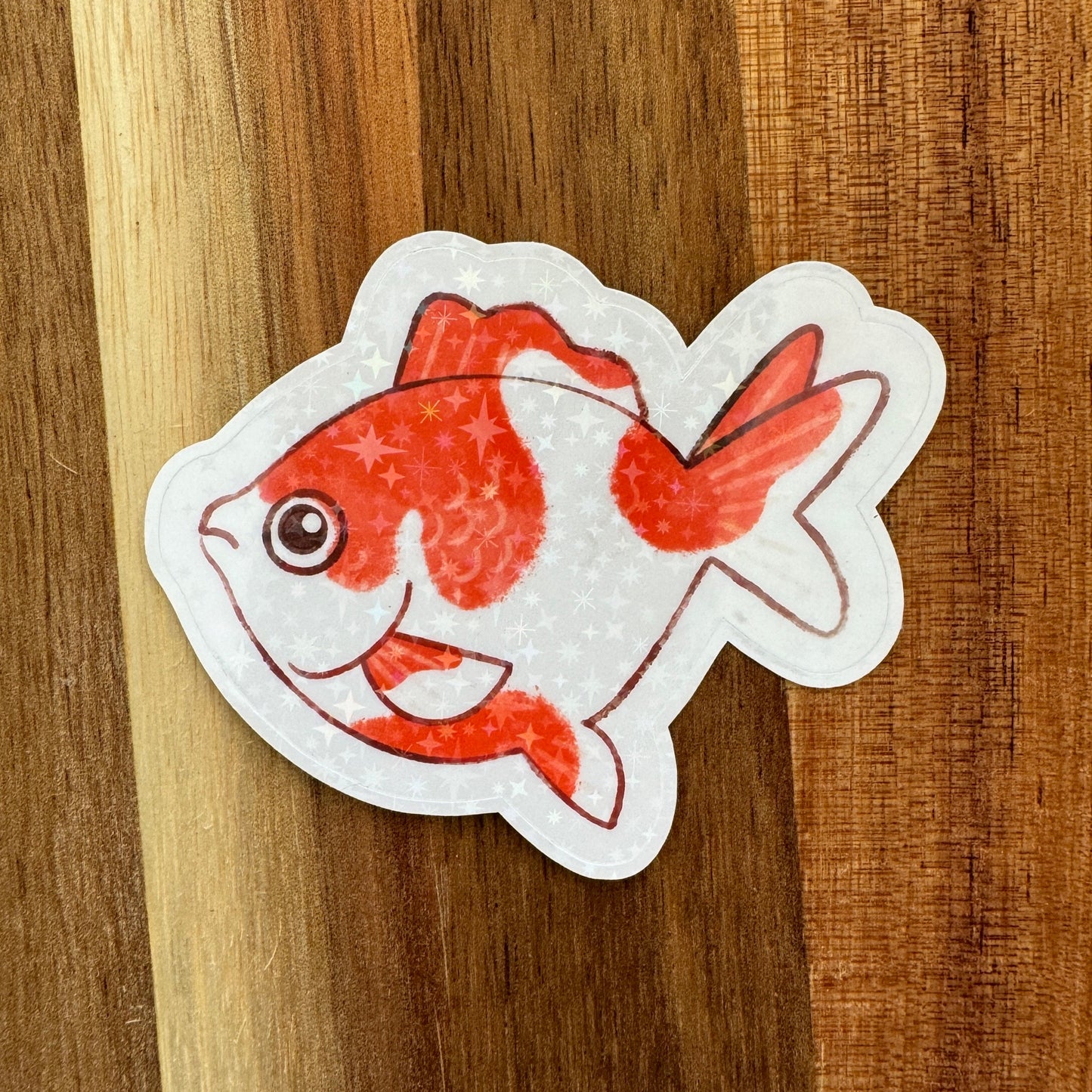 Goldfish Sticker GLOSSY or HOLOGRAPHIC