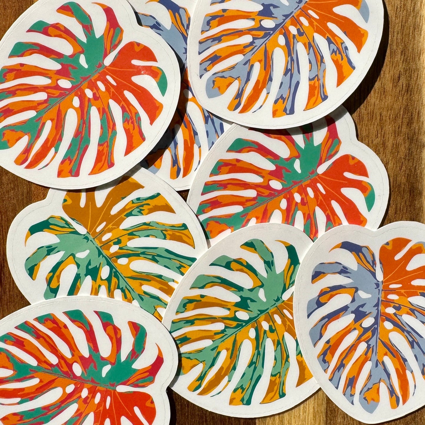 Monstera Albo Sticker 2.5” GLOSSY | MULTIPLE COLORS!