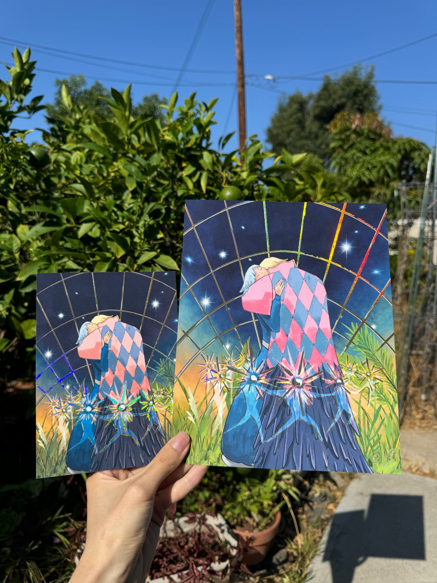Howl and Sophie: The Embrace | Foil Art Print | NaurPika | 5x7" and 8x10"