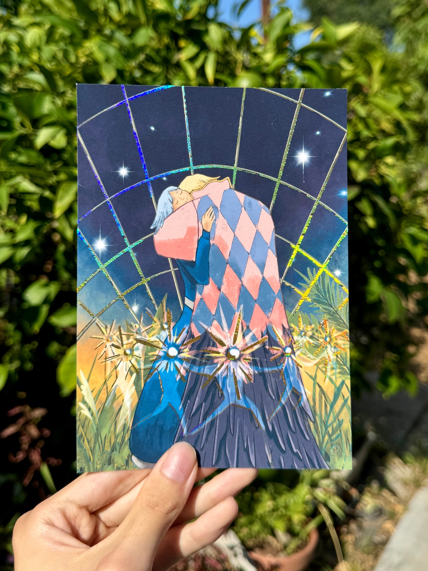 Howl and Sophie: The Embrace | Foil Art Print | NaurPika | 5x7" and 8x10"