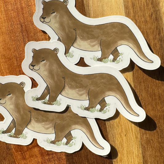 Otter Sticker 3.75” inches