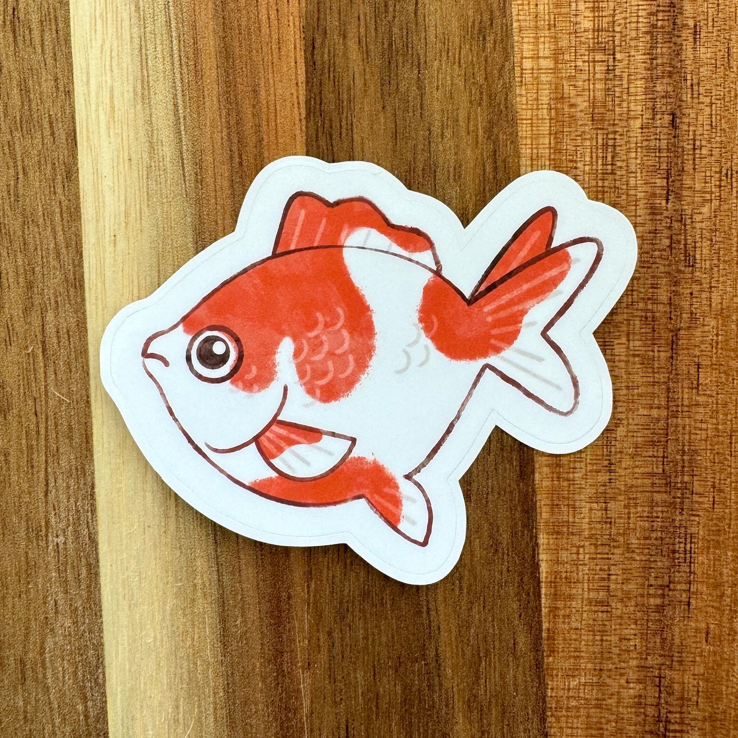 Goldfish Sticker GLOSSY or HOLOGRAPHIC